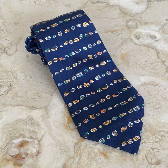 Hermes 100% Silk Tie - Picture 4 of 9